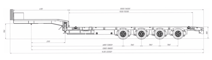 Полуприцеп-тяжеловоз «ROCKSON»